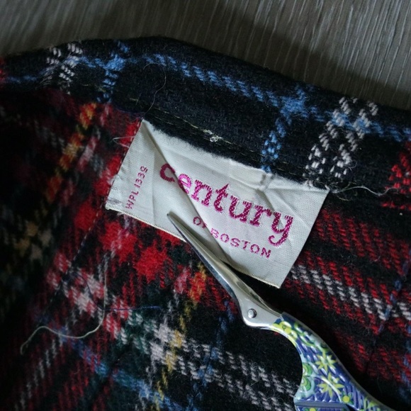 Vintage red tartan plaid pleated skirt - Picture 7 of 8